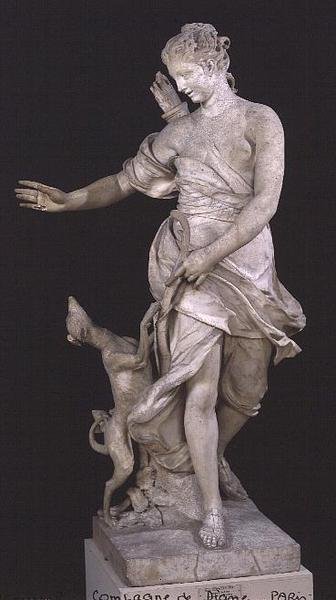 Diana and her Dog by Rene Fremin