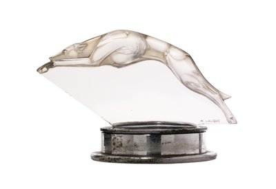Rare Levrier mascot by Rene Jules Lalique