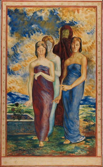 Allegorical Figures by Rene Piot