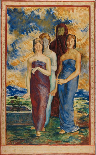 Allegorical Figures by Rene Piot