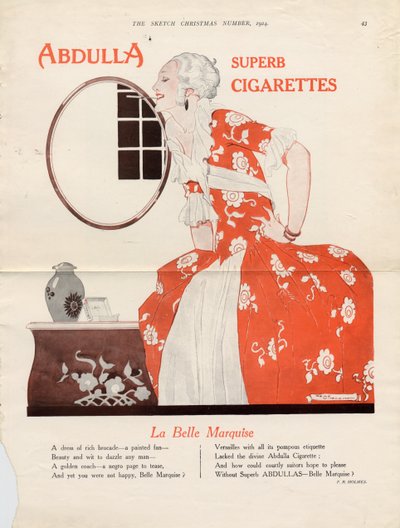 Abdulla Cigarettes by Rene Vincent
