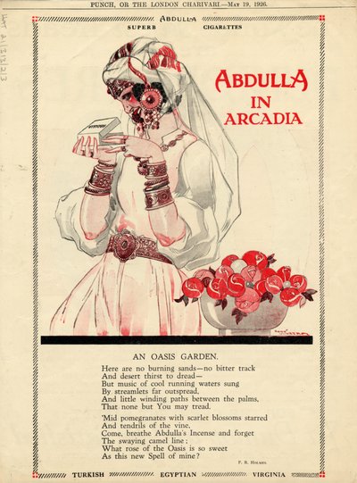 Abdulla Cigarettes by Rene Vincent