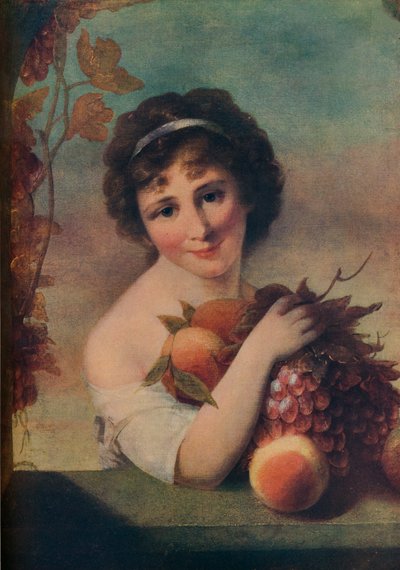 Girl With Fruit, c1780 by Rev. Matthew William Peters