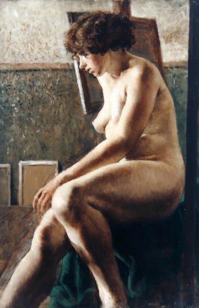 Female Figure Seated by Rex Whistler