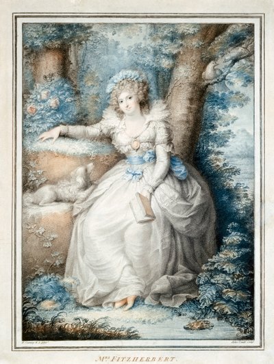 Mrs Fitzherbert by Richard (after) Cosway