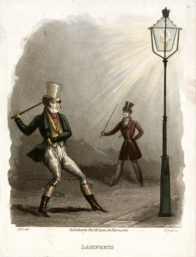 Lampreys, c 1820 by John Pardon