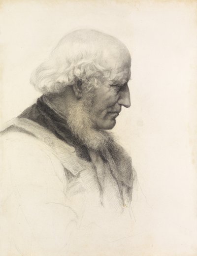 A Venerable Head by Richard Ansdell