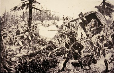 Battle of Brandywine by Richard Caton (after) Woodville
