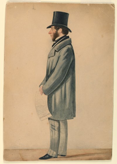 Portrait of Unknown Man by Richard Dighton