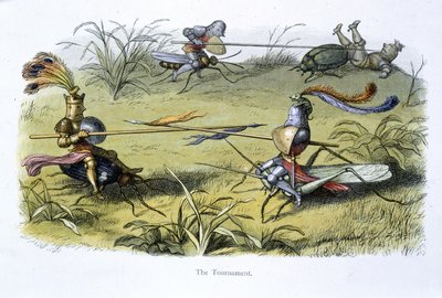 Elf Knights Jousting by Richard Doyle