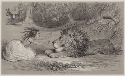 Una and the Lion by Richard Doyle