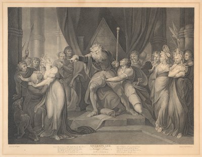 King Lear, Act I, Scene I by Richard Earlom