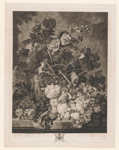 Still Life of Fruit and Flowers by Richard Earlom
