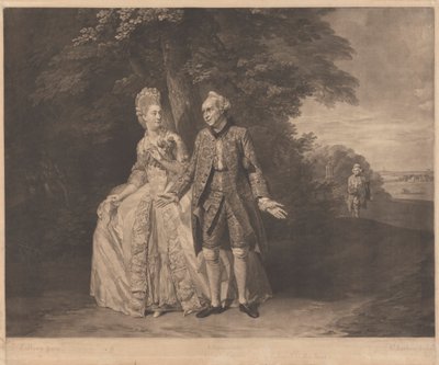 Thomas King and Mrs. Baddeley by Richard Earlom