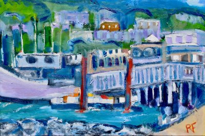 Gangway and Boat, Tiburon by Richard Fox