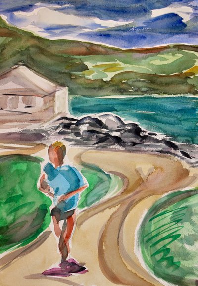 Jogger, Tiburon by Richard Fox