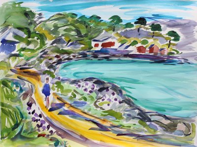 Strolling, Tiburon, 2020 by Richard Fox
