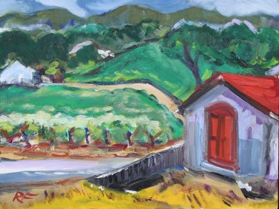 The Red Door, Sonoma by Richard Fox