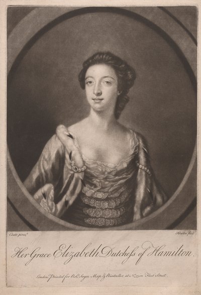 Her Grace Elizabeth Duchess of Hamilton by Richard Houston