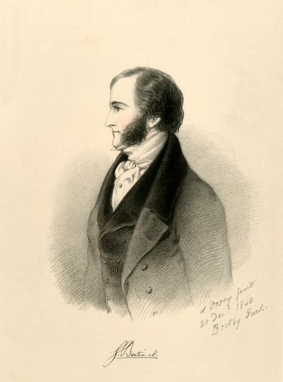 Lord George Bentinck, 1840 by Richard James Lane