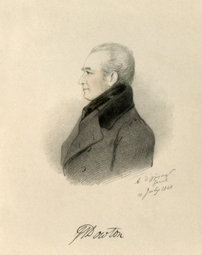 W Dowton, 1840 by Richard James Lane