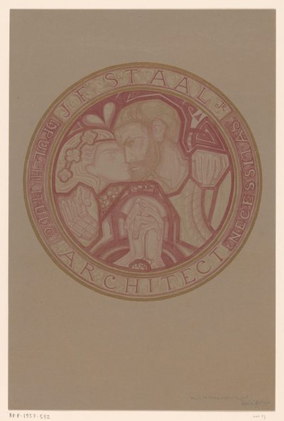 Stamp Design for: J.F. Staal by Richard Nicolaüs Roland Holst