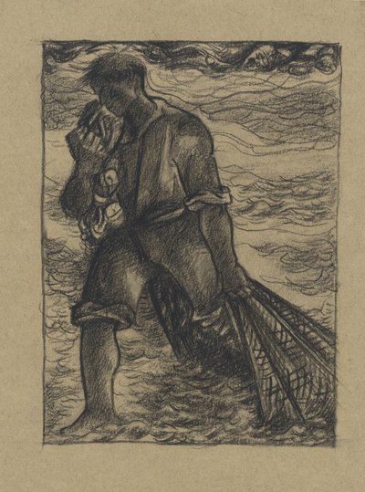 Fisherman with Net by Richard Nicolaüs Roland Holst