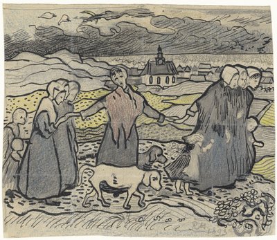 Fisherwomen in the Dunes by Richard Nicolaüs Roland Holst
