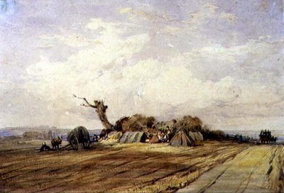 A Gypsy Camp by Richard Parkes Bonington
