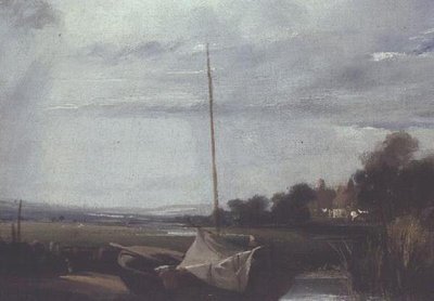 A River in France by Richard Parkes Bonington
