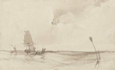 A Seascape by Richard Parkes Bonington