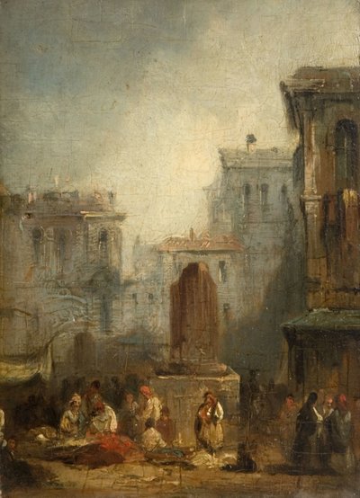 An Italian Town, 1822-28 by Richard Parkes Bonington