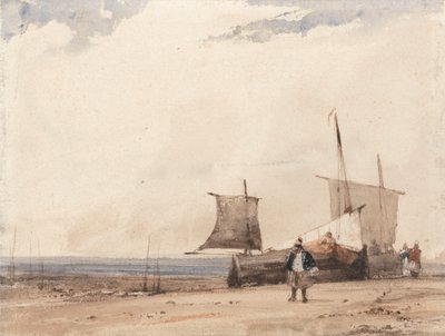 Beach Scene by Richard Parkes Bonington