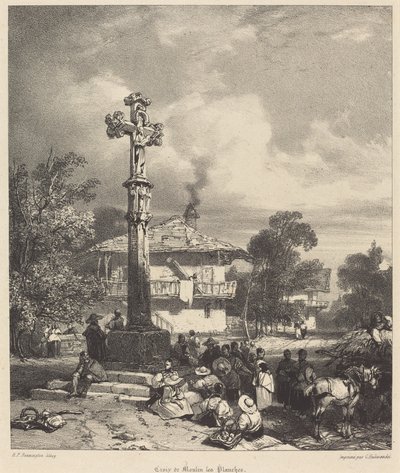 Cross of Moulin-les-Planches by Richard Parkes Bonington