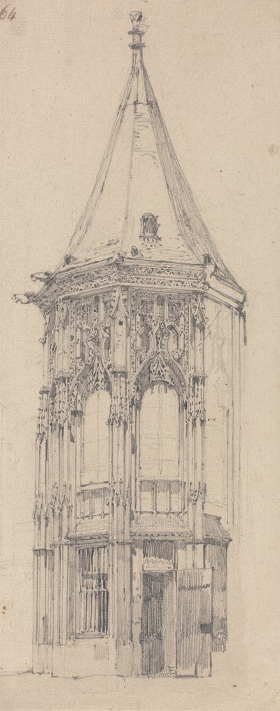 Palais de Justice, Rouen by Richard Parkes Bonington