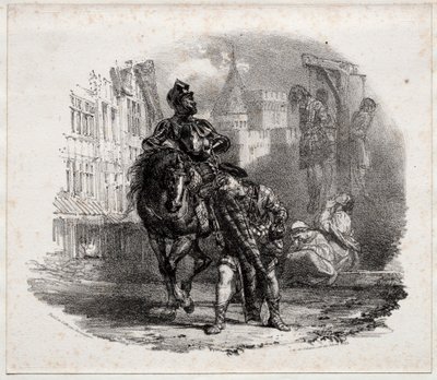 The Escape from Argyle Castle by Richard Parkes Bonington