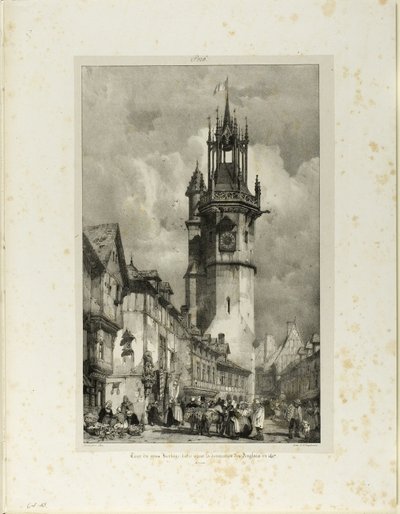 Tour of the Gros Horloge by Richard Parkes Bonington