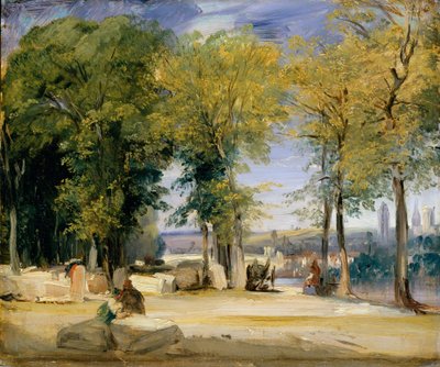 View near Rouen, ca. 1825 by Richard Parkes Bonington