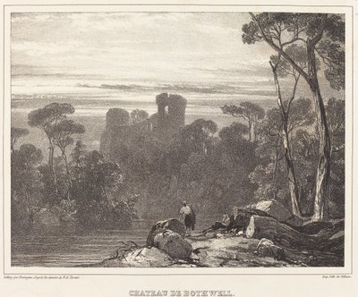 Chateau de Bothwell by Richard Parkes Bonington after Francois Alexandre Pernot