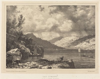 Lake Lomond by Richard Parkes Bonington after Francois Alexandre Pernot