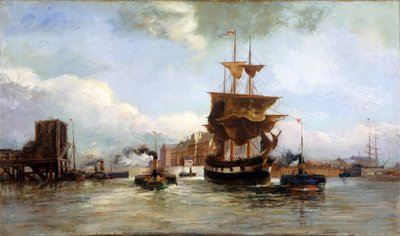 Leaving West Bute Dock, Cardiff, 1861-1916 by Richard Short