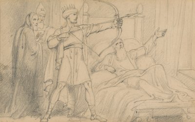 Elisha on His Death-Bed (II Kings 12:17) by Richard Westall