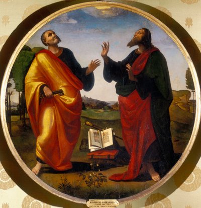 Saints Peter and Paul by Ridolfo Il  Ghirlandaio