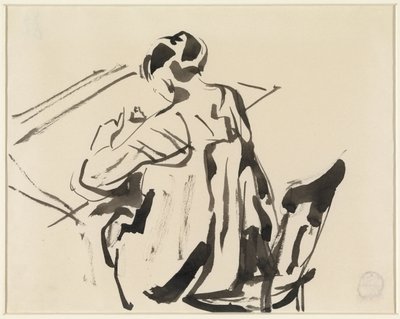 Writing Woman, Seen from the Back by Rik Wouters