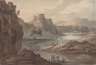 River Landscape with a Castle by Robert Adam