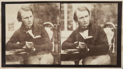 Stereographic portrait of Dr John Adamson by Robert Adamson