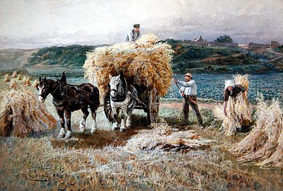 Haymaking by Robert Anderson