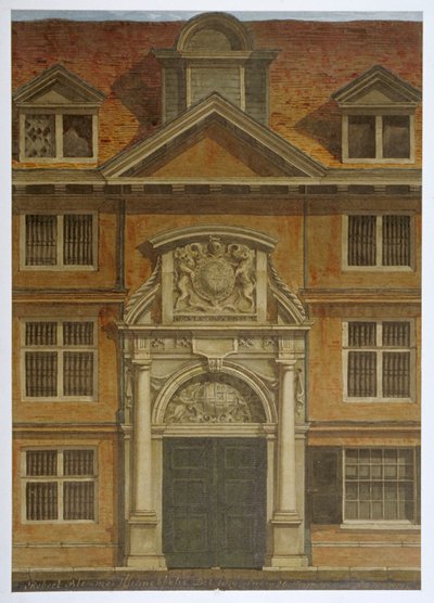 Blackwell Hall, City of London, 1819 by Robert Blemmell Schnebbelie