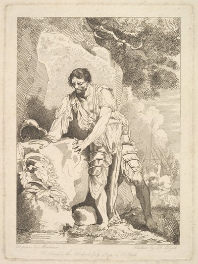 Retiring Wounded from Battle, July 19, 1779 by Robert Blyth