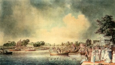 A Rowing Match at Richmond, 1793, 1942 by Robert Clevely